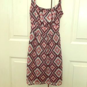 Bold  Geometric Pattern Dress